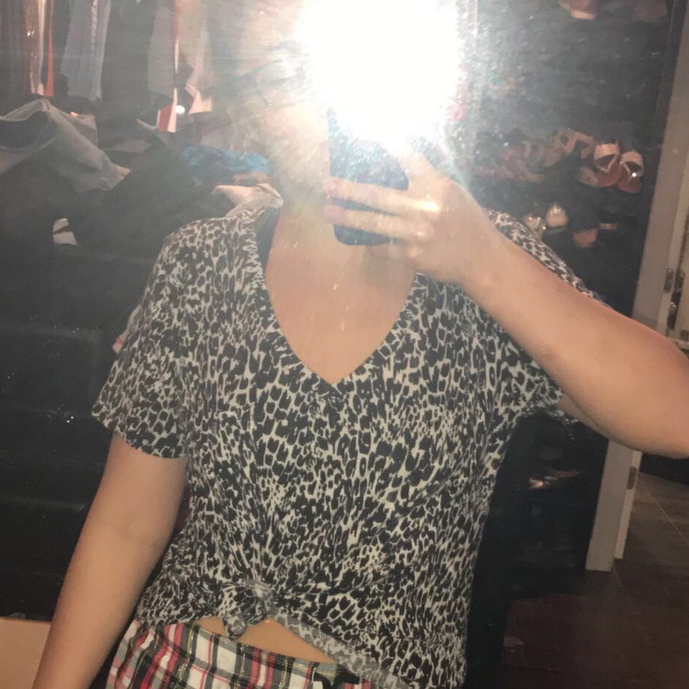 Abercrombie and Finch leopard shirt